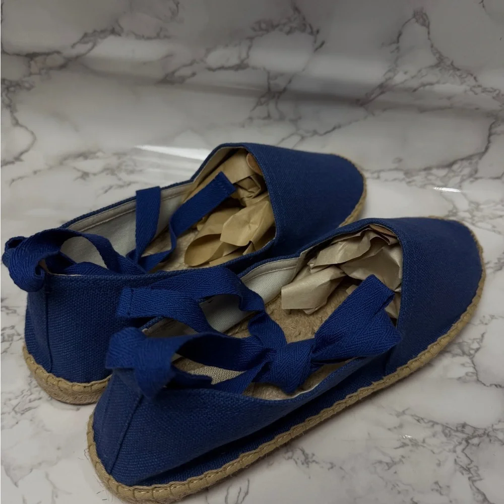 Women’s Soludos Original Espadrille Lace Up Marlin Blue US Size 11